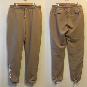 Manier de voir beige drawstring sport joggers